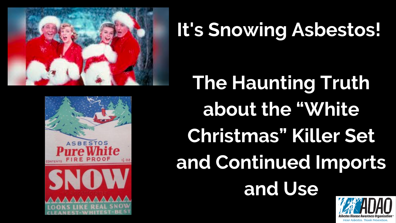 It's Snowing Asbestos! The Haunting Truth about the “White Christmas